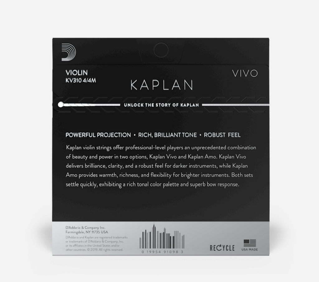 Kaplan Vivo 4/4 小提琴弦 高張力