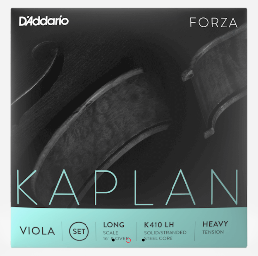 Kaplan FORZA 中提琴弦 - 高張力 - 長弦